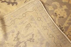 Antique Turkish Oushak Camel and Taupe Handwoven Wool Carpet - 2456718