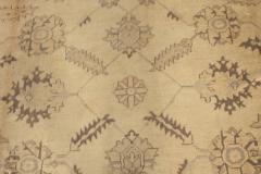 Antique Turkish Oushak Camel and Taupe Handwoven Wool Carpet - 2456719