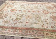 Antique Turkish Oushak Carpet Oil painting for your floor - 3971132