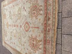 Antique Turkish Oushak Carpet Oil painting for your floor - 3971137