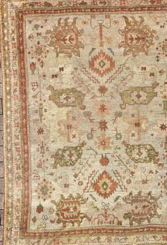 Antique Turkish Oushak Carpet Oil painting for your floor - 3971231