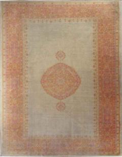 Antique Turkish Oushak Carpet Pistachio Green - 4099389