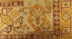 Antique Turkish Oushak Handwoven Wool Rug Size Adjusted  - 2464554