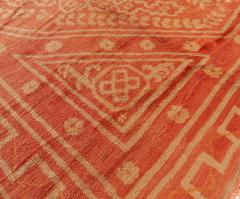 Antique Turkish Oushak Orange Handmade Wool Rug Size Adjusted  - 2450469