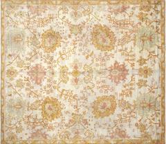 Antique Turkish Oushak Rug 104 x 119  - 4048726