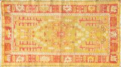 Antique Turkish Oushak Rug c 1900s - 3958749