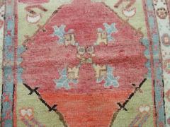 Antique Turkish Oushak Sampler Rug 28 x 34  - 3961562