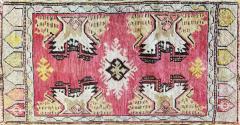 Antique Turkish Oushak Yastik Anatolian Rug Dragon design - 3973808