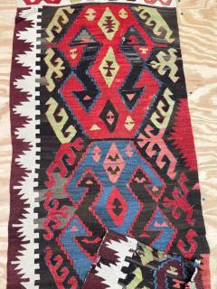 Antique Turkish Runner c 1900 AS IS - 3972056