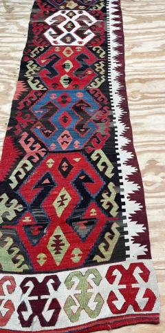 Antique Turkish Runner c 1900 AS IS - 3972069