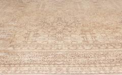 Antique Turkish Sivas Botanic Brown Handwoven Wool Carpet - 2450572