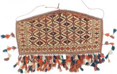 Antique Turkmen Azmalik Rug 22 x 42 - 4287747