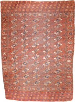 Antique Turkmen Main Carpet 7 3 x 10 2  - 4458668