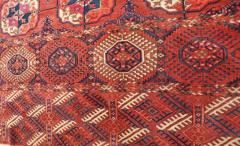 Antique Turkoman Tekke Main Carpet 76 x 107  - 3969179
