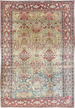 Antique Unusual Isfahan Carpet - 4009576