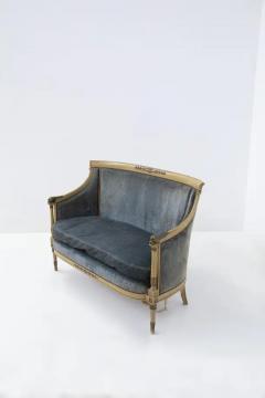 Antique Velvet Sofa - 3652756