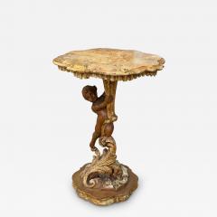 Antique Venetian Figural Putti Table - 4615962