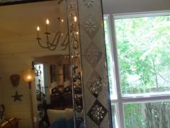 Antique Venetian Mirror with Geometric Design - 3699927