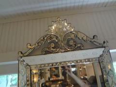 Antique Venetian Mirror with Geometric Design - 3699933