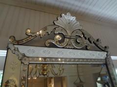 Antique Venetian Mirror with Geometric Design - 3699980