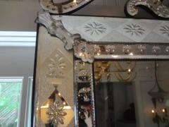 Antique Venetian Mirror with Geometric Design - 3700007