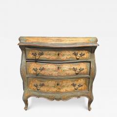 Antique Venetian Style Italian Painted Chest of Drawers Commode - 4319619