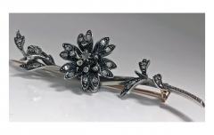 Antique Victorian Diamond Tremblant Brooch C 1875 - 418961