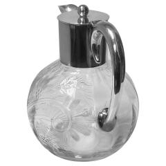 Antique Victorian Sterling Silver Claret Jug 1894 Henry Wigfull - 2864919