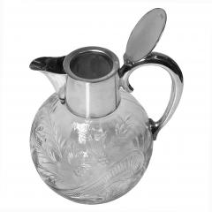 Antique Victorian Sterling Silver Claret Jug 1894 Henry Wigfull - 2864924