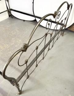 Antique Victorian Style Wrought Iron Brass King Size Bed Frame - 3735524