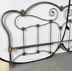 Antique Victorian Style Wrought Iron Brass King Size Bed Frame - 3735526