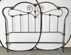 Antique Victorian Style Wrought Iron Brass King Size Bed Frame - 3735532