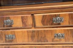 Antique Victorian Walnut Mirrored Vanity Dresser - 3099710