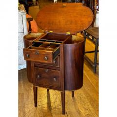 Antique Victorian Work Table With Lifting Top and 3 Drawers - 3253382