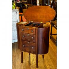 Antique Victorian Work Table With Lifting Top and 3 Drawers - 3253386