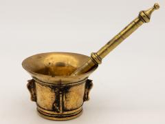 Antique Vintage Brass Mortar and Pestle - 2393848