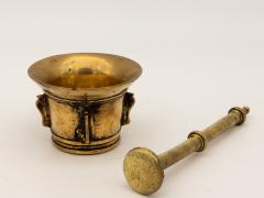 Antique Vintage Brass Mortar and Pestle - 2393849