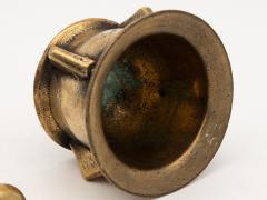 Antique Vintage Brass Mortar and Pestle - 2394068