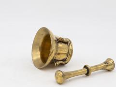 Antique Vintage Brass Mortar and Pestle - 3459601
