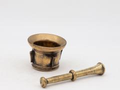 Antique Vintage Brass Mortar and Pestle - 3459607