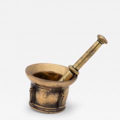 Antique Vintage Brass Mortar and Pestle - 3460772