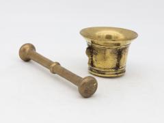 Antique Vintage Brass Mortar and Pestle - 3459617