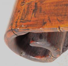 Antique Vintage Chinese Scroll Stand Side Table Elm Wood - 2995508