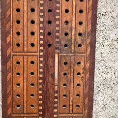 Antique Vintage Wood Cribbage Game Board Hughes Manufacturing Co Los Angeles - 2900950