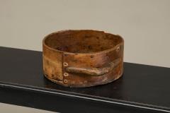 Antique Wabi Sabi Bowl or Centerpiece in Wood with Handle 19th Century - 4528670