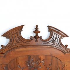 Antique Walnut Bed Louis XIII French Barley Twist Queen Full Size - 161266