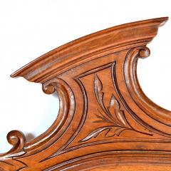 Antique Walnut Bed Louis XIII French Barley Twist Queen Full Size - 161267