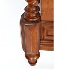 Antique Walnut Bed Louis XIII French Barley Twist Queen Full Size - 161269
