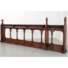 Antique Walnut Oak Church Railing - 2594820