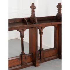 Antique Walnut Oak Church Railing - 2594825